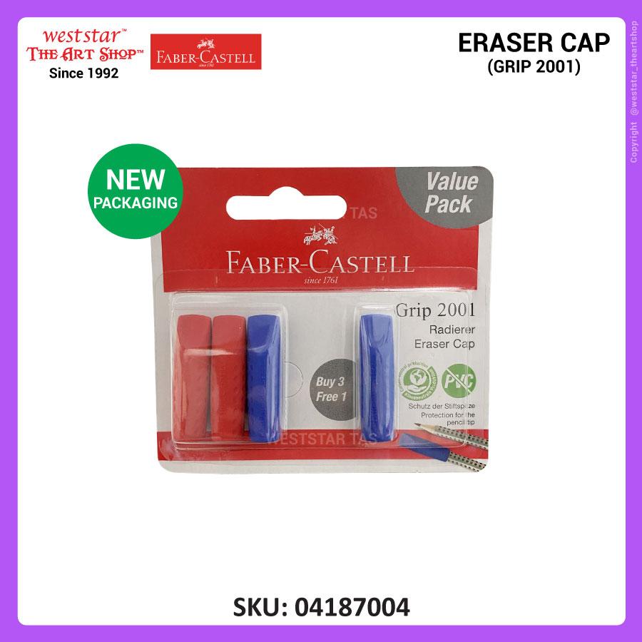 [Weststar TAS] Faber-Castell Eraser Cap GRIP 2001 Eraser Cap (3+1pc)