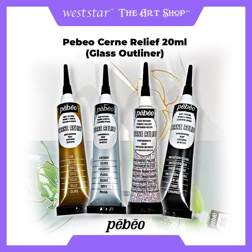 [WE-ARTS] Pebeo Cerne Relief 20ML (Glass Outliner)