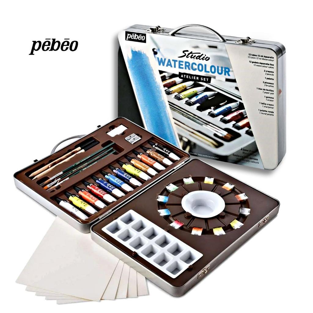 PEBEO Studio WATERCOLOUR ATELIER Metal Set Watercolour Paint