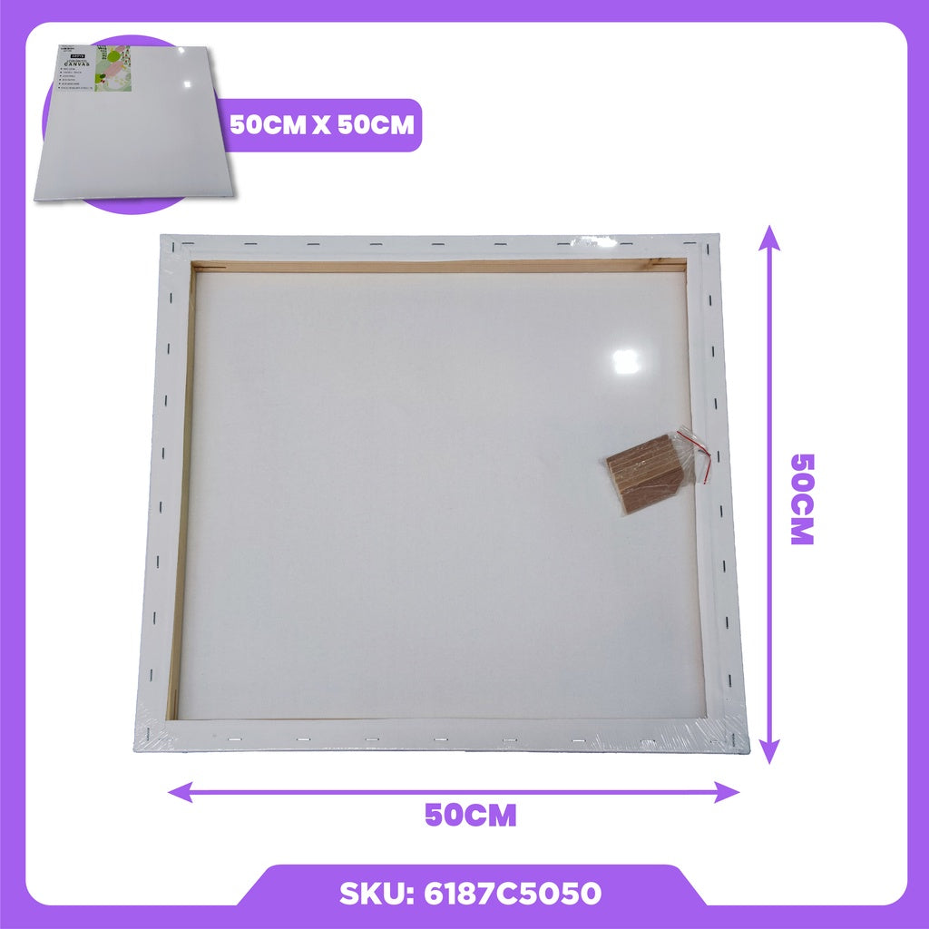 ARTYS ECO Stretched Canvas Painting Canvas Board (SQUARE)