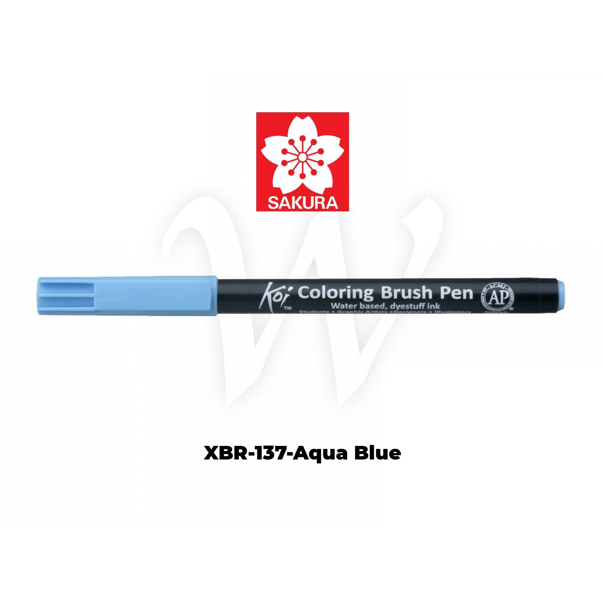 [WESTSTAR] Sakura Koi Color Brush Pen Coloring  Pen (Single piece)