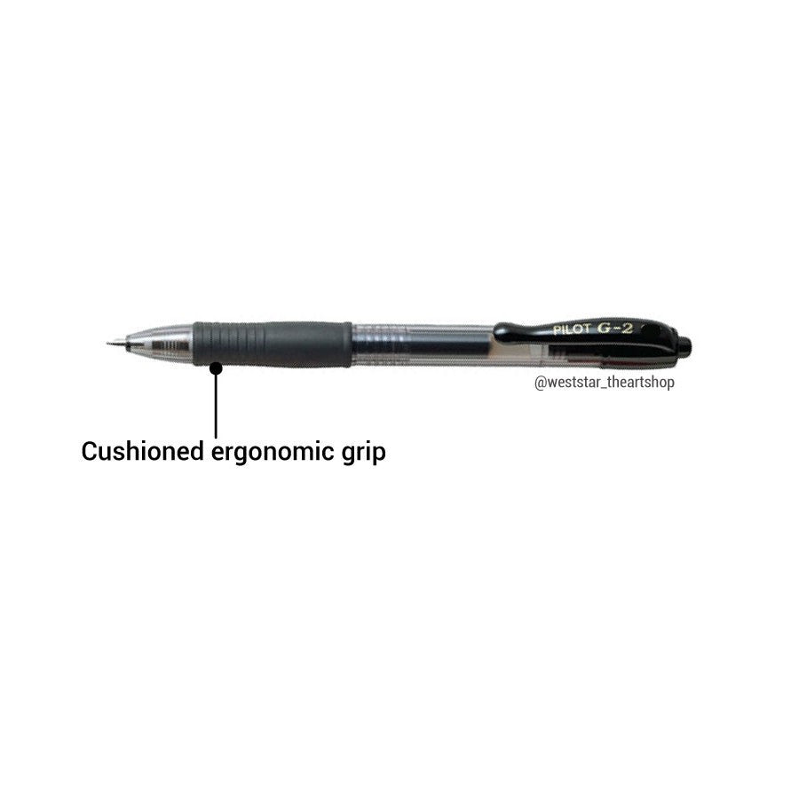 PILOT G2 Gel Pen, Pilot Retractable Gel Pen, Pilot G-2 Gel Pen - 0.38, 0.5, 0.7, 1.0 | Black / Blue / Red