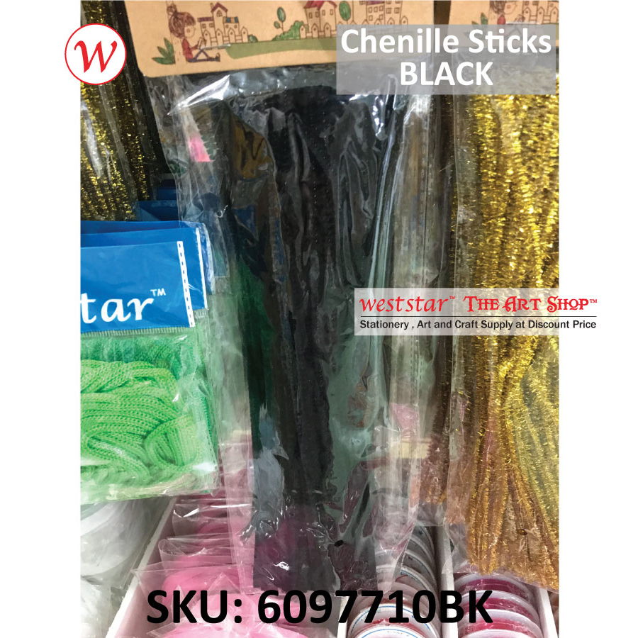 Chenille Sticks (Pipe Cleaner) 5mm x 30cm x 40pcs