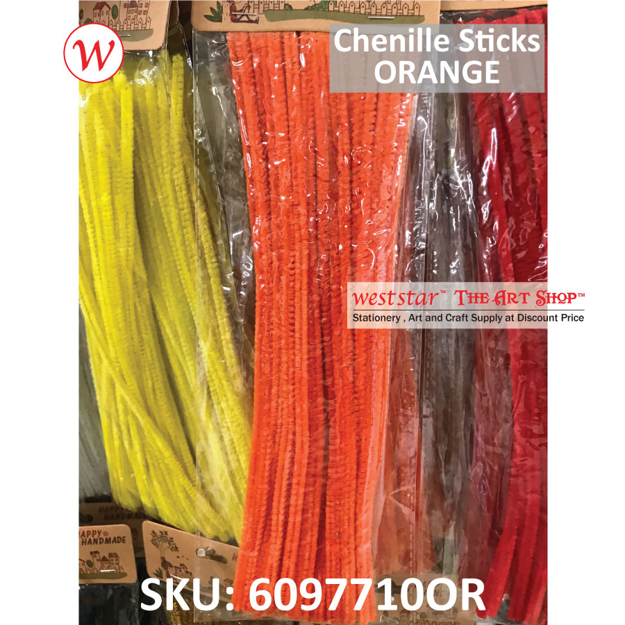 Chenille Sticks (Pipe Cleaner) 5mm x 30cm x 40pcs