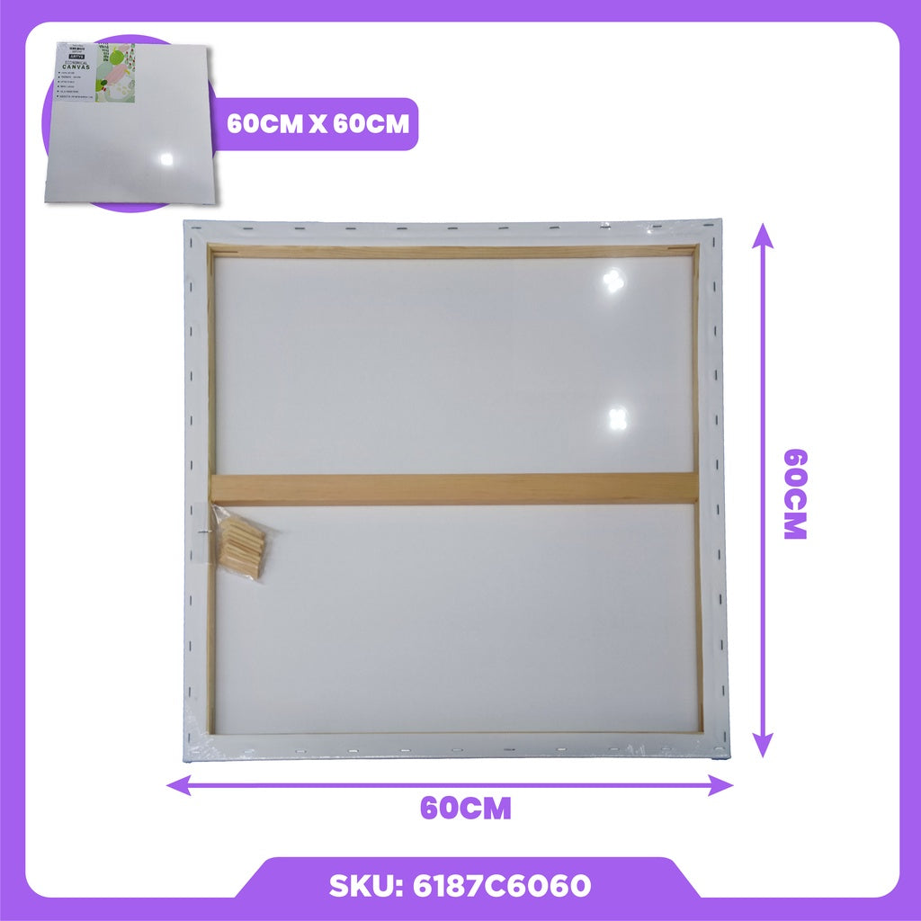 ARTYS ECO Stretched Canvas Painting Canvas Board (SQUARE)