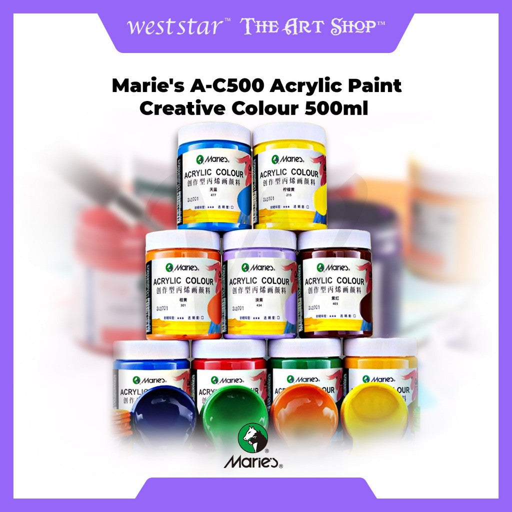 [WE-ARTS] Marie's A-C500 Acrylic Paint Creative Acrylic Colour 500ml