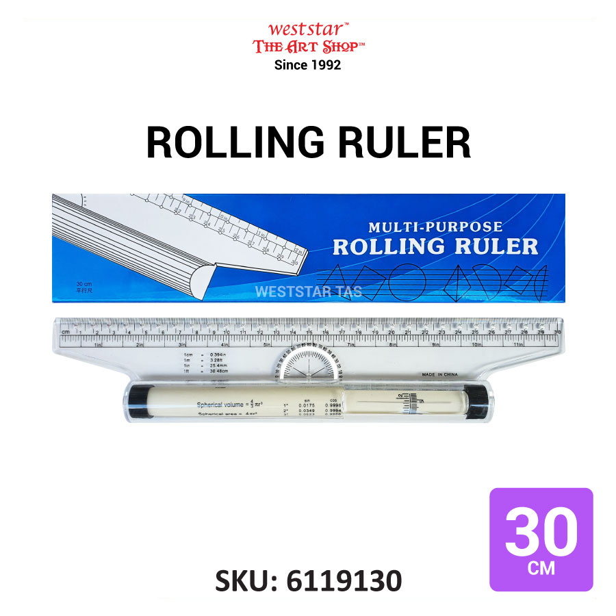 Weststar / The Art Shop | Buy Butterfly Rolling Ruler (G-30) - 30cm ...