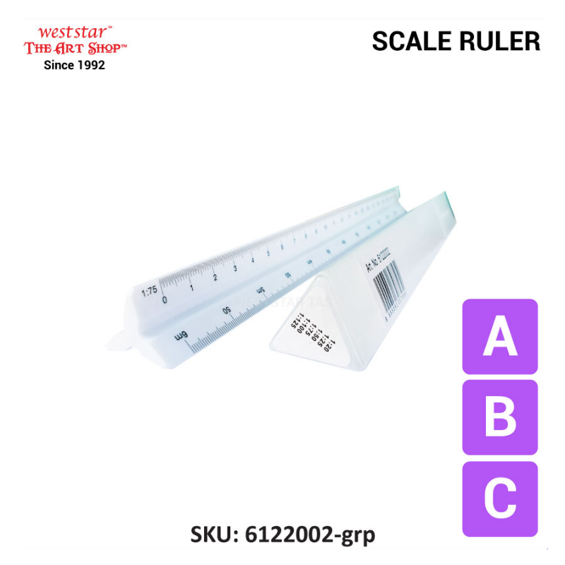 Weststar / The Art Shop | Buy Weststar Scale Ruler (TMS-130) Weststar ...