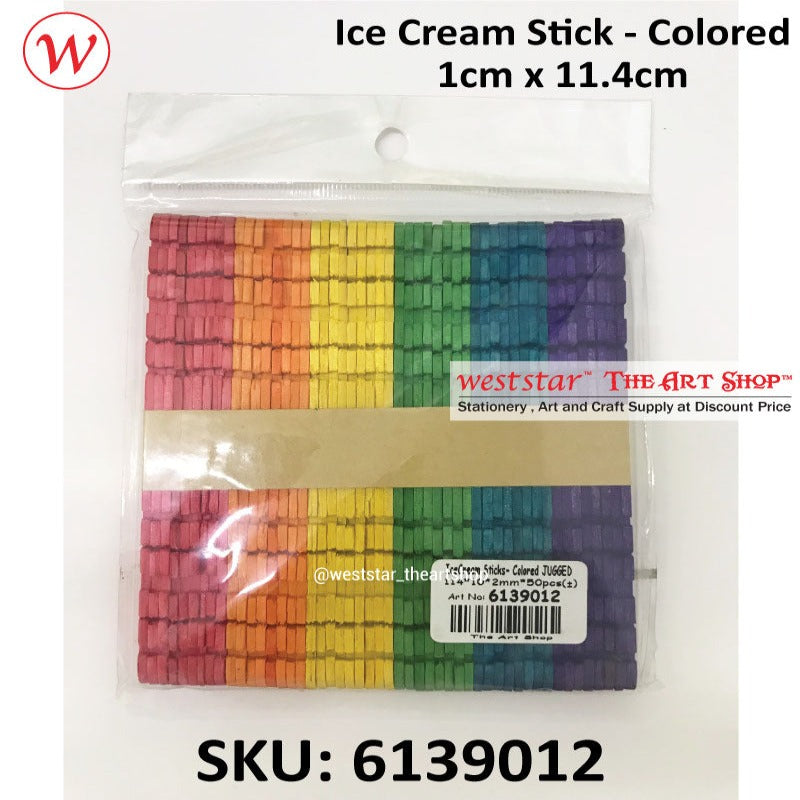 [Weststar The Art Shop] (613901-grp) Ice Cream Sticks Natural Wood Color