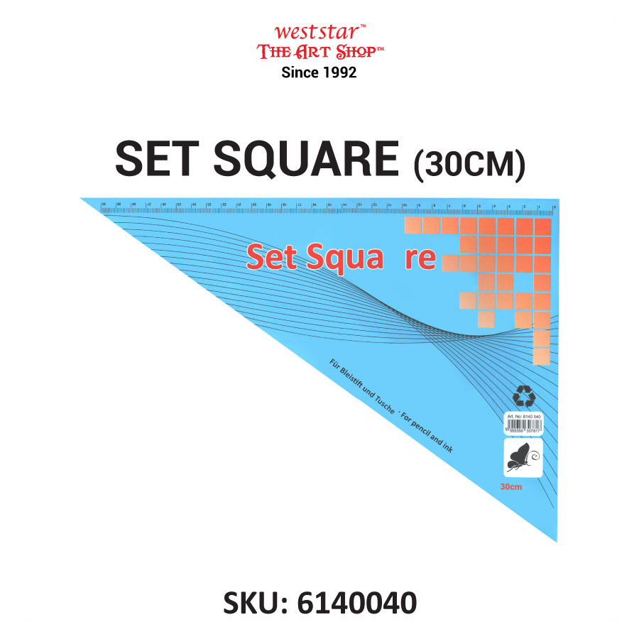 Butterfly Set Square 30cm Set Square Clear Set Square 30cm (2pcs)