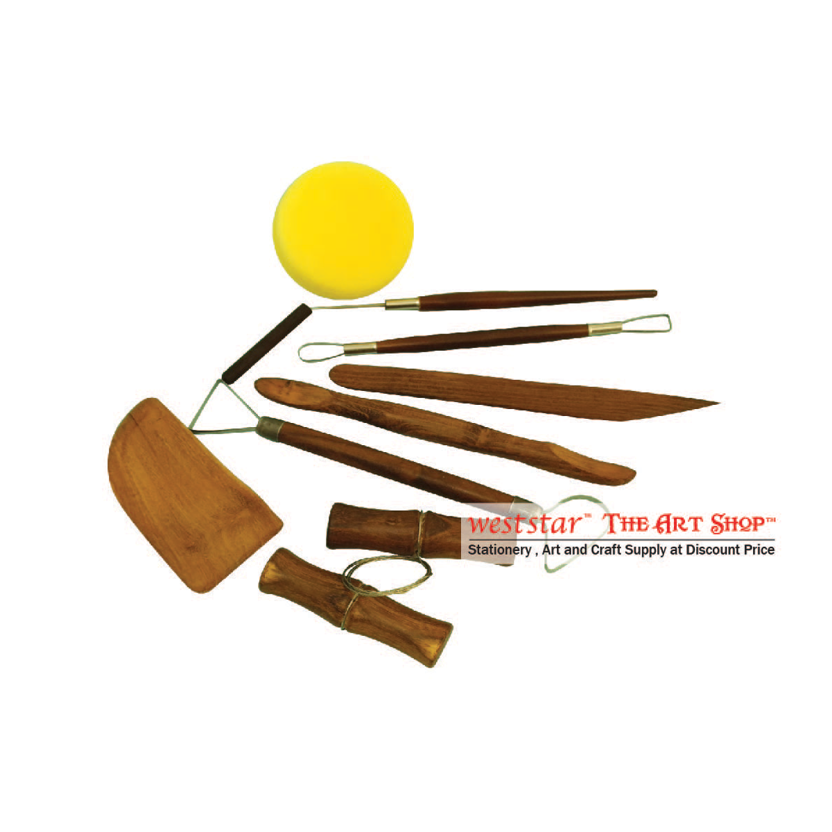 Assorted Pottery Tools Set of 8pc
