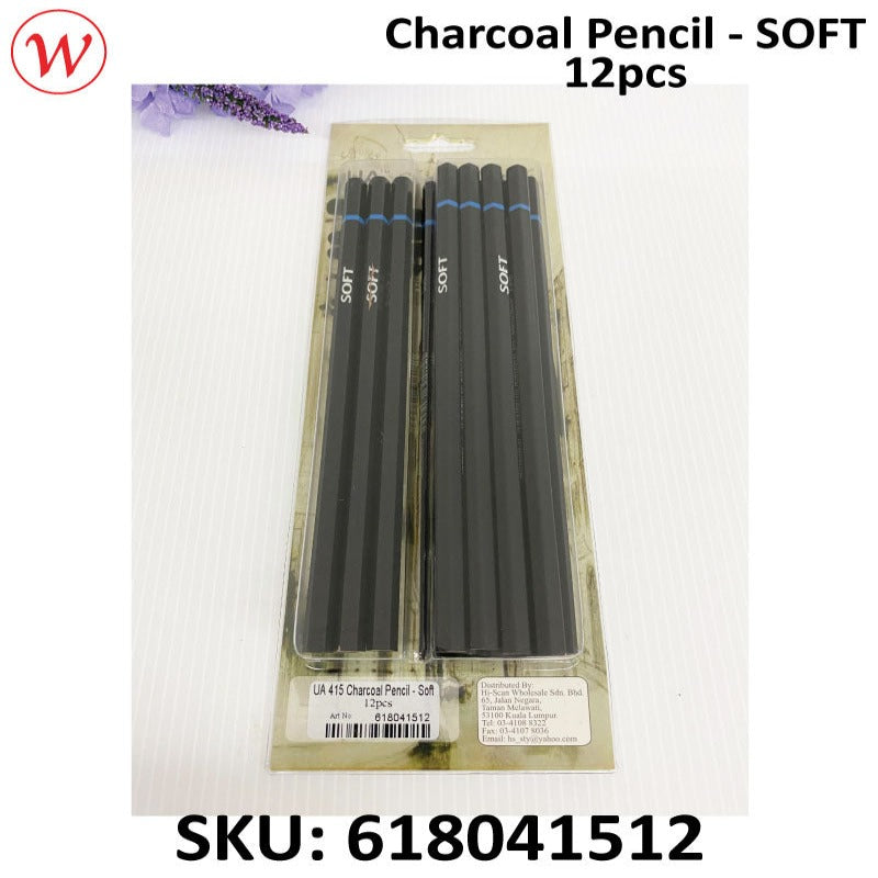 UA Charcoal Pencil Set (12pcs)