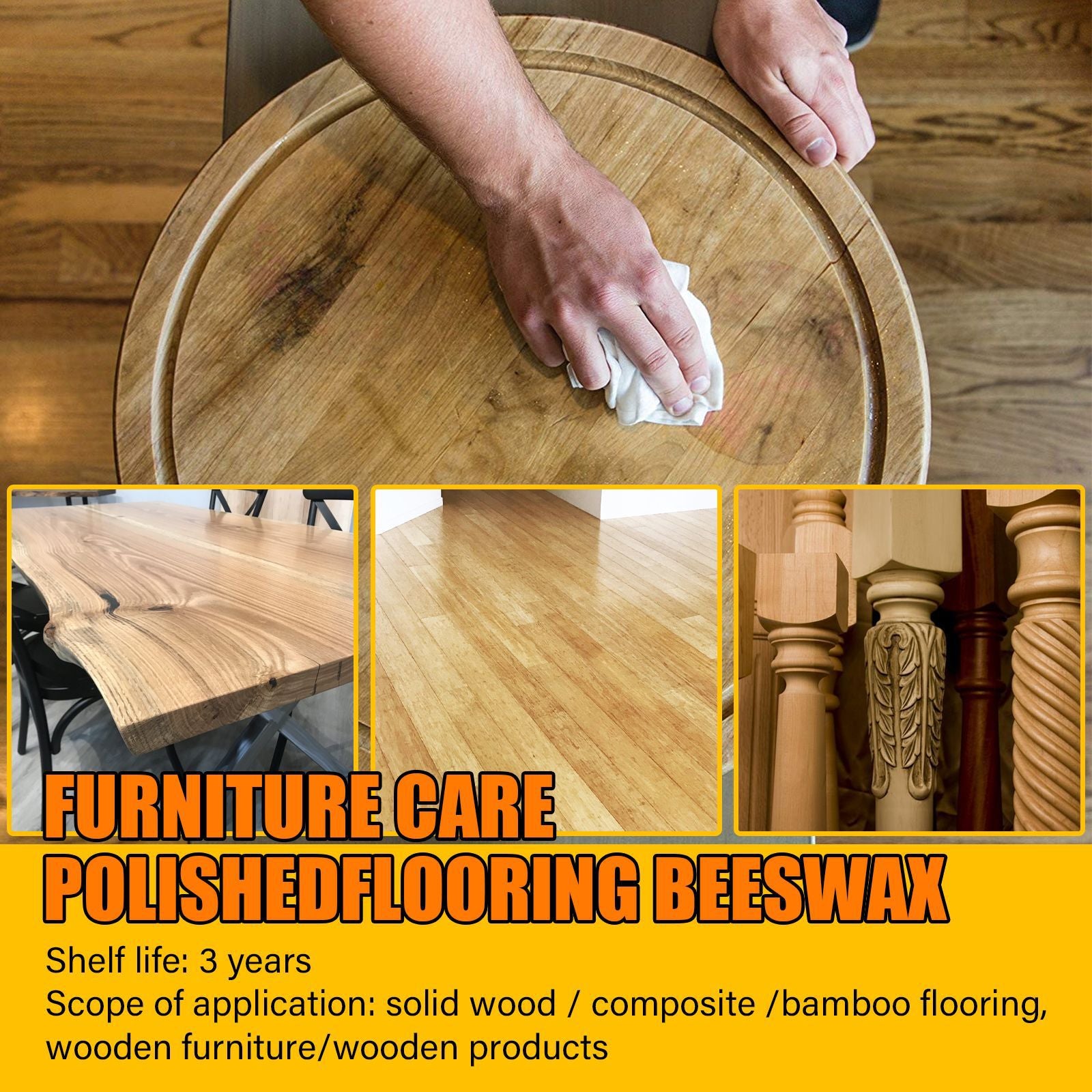 [WESTSTAR] Beewax Wood Polish Furniture Cleaning Care / Wood Care Cabinet Natural Shine / Beeswax Polish Kayu Jati -80g