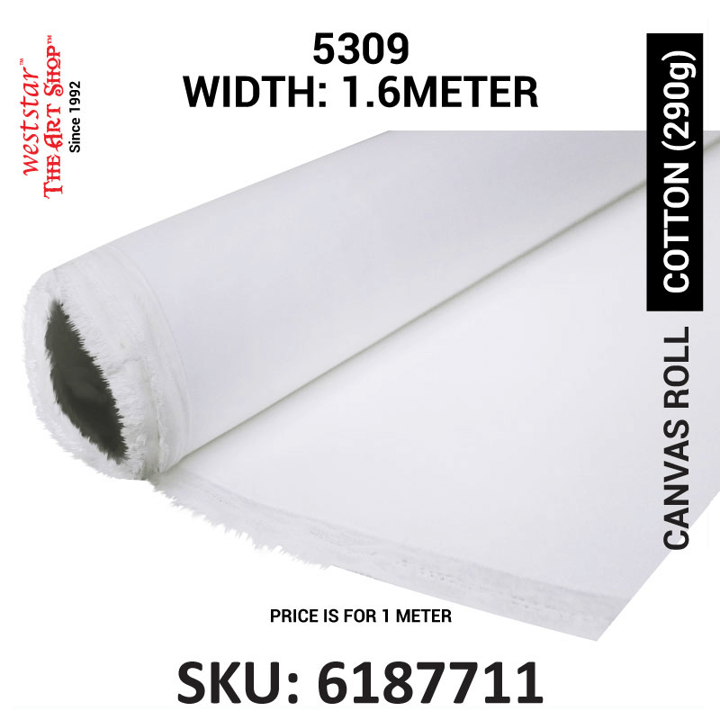 #5309 Cotton Canvas Roll (290gm) - 1.6meter width