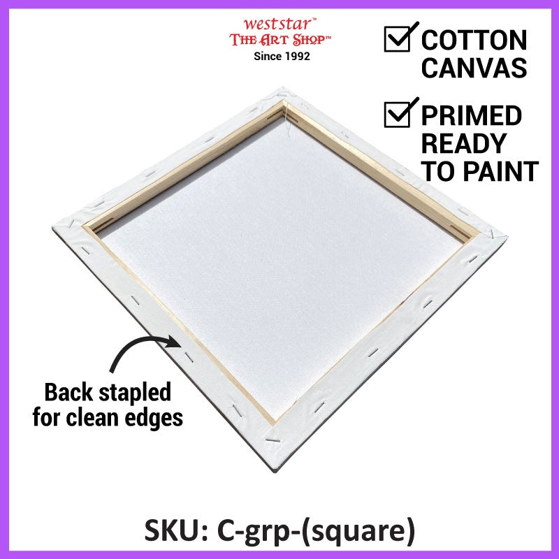 ARTYS ECO Stretched Canvas Painting Canvas Board (SQUARE)