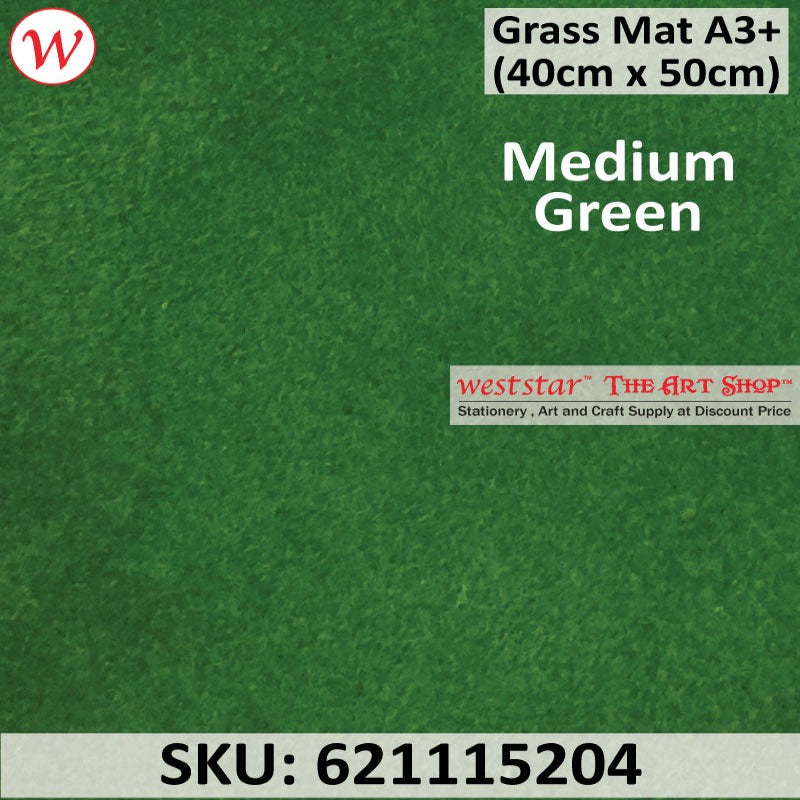 Grass Mat for Diorama, Model Making, Miniature | A3+ (40cm x 50cm)