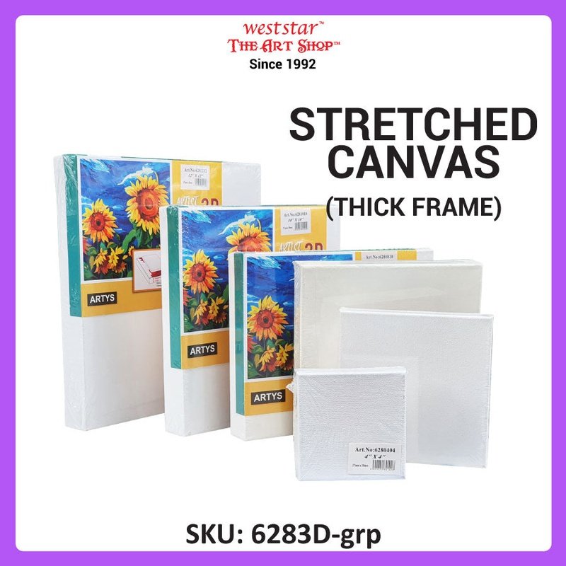 ARTYS 3D Stretched Canvas, Thick Frame Painting Canvas - Inch