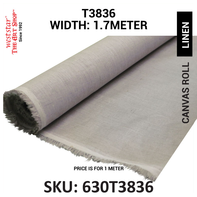 T3836 Linen Canvas 1.7meter (width)