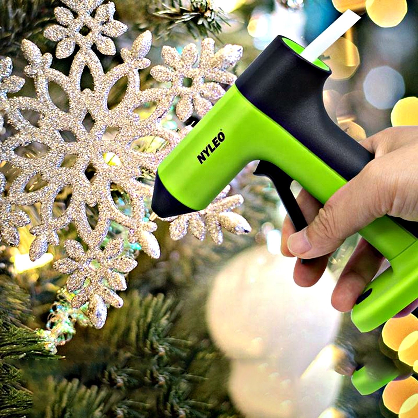 NYLEO Wireless Lithium Glue Gun NL246 / NL242 Cordless Glue Gun- Small Glue Gun