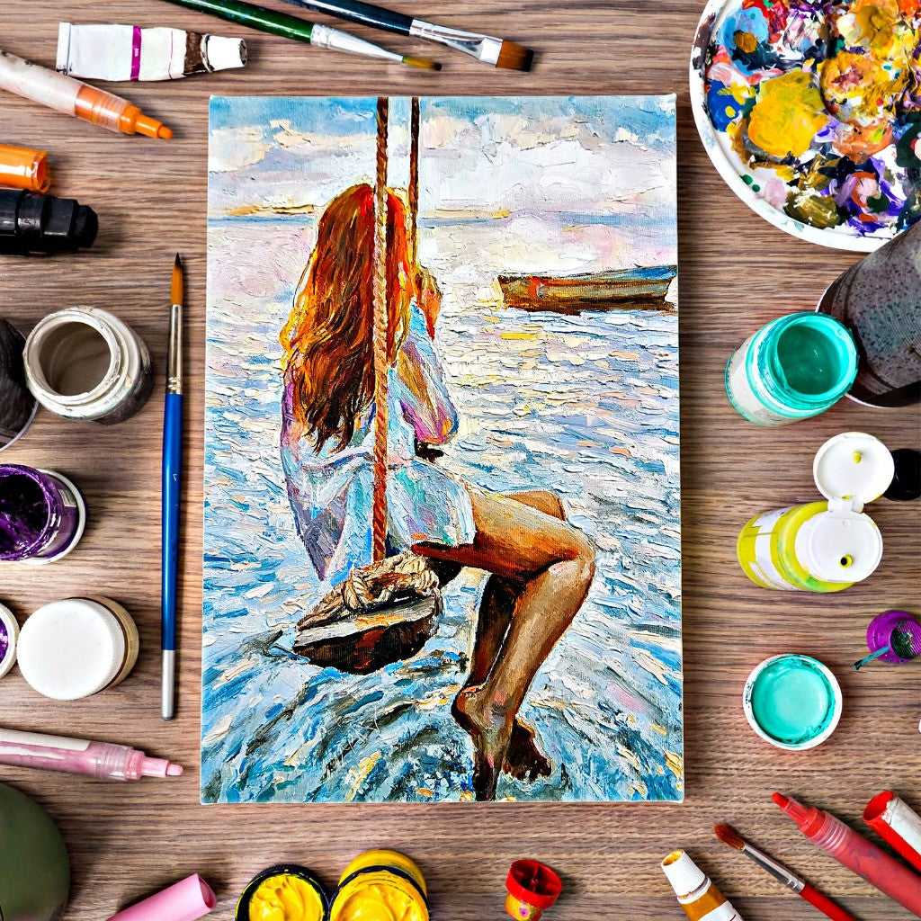 Studio Stretched Canvas Painting Canvas Art for Acrylic & Oil Paint ( 280g ) - CLEARANCE