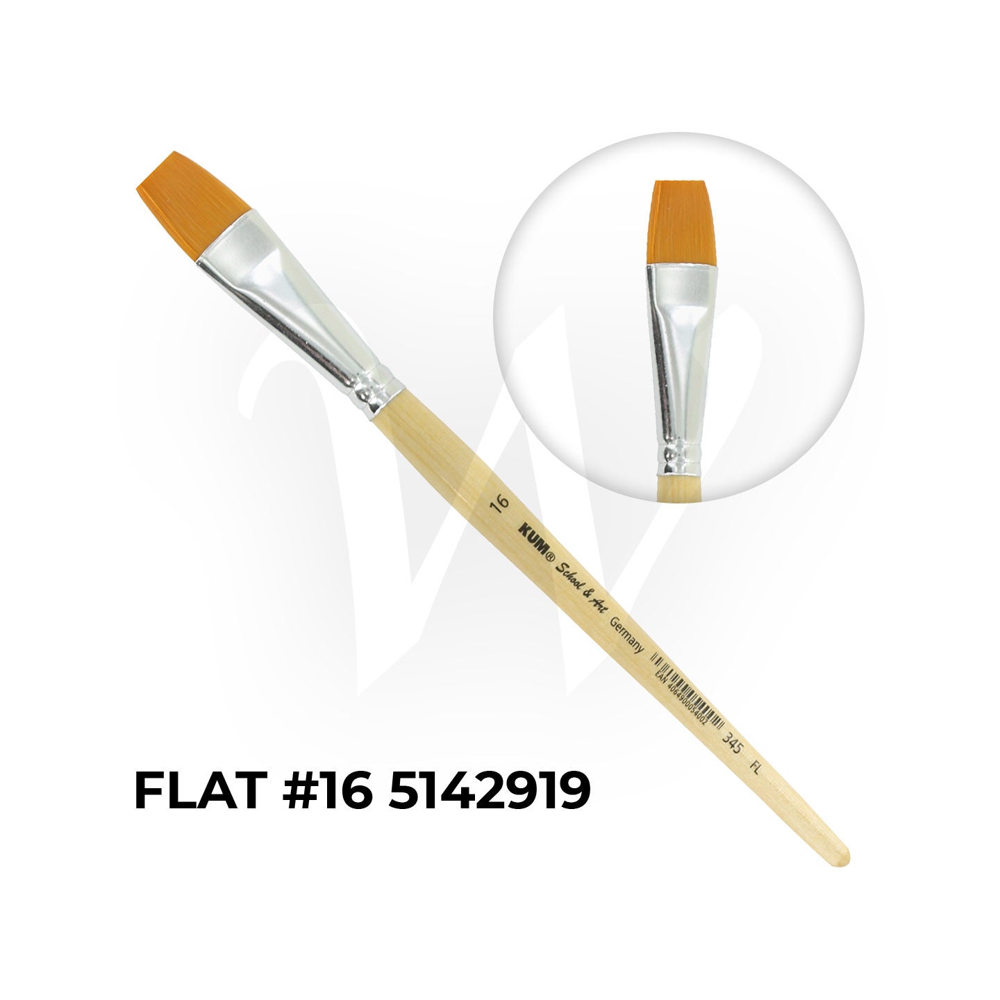 [WESTSTAR] KUM® SCHOOL & ART Brush Set (FLAT)