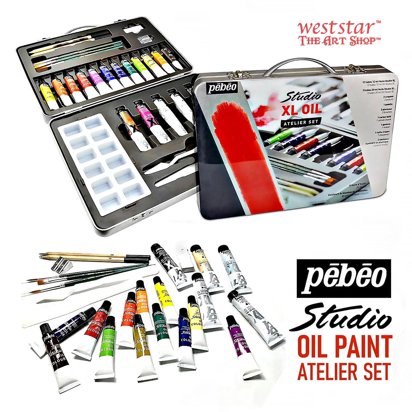[WE-ARTS] Pebeo Studio XL OIL ATELIER Metal Set Oil Paint