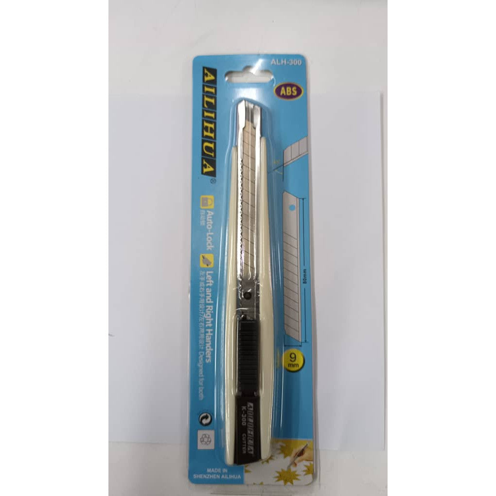 [WETAS] AILIHUA ALH-300 Auto-Lock Cutter Knife – 9mm Blade | Precision Art & Craft Knife