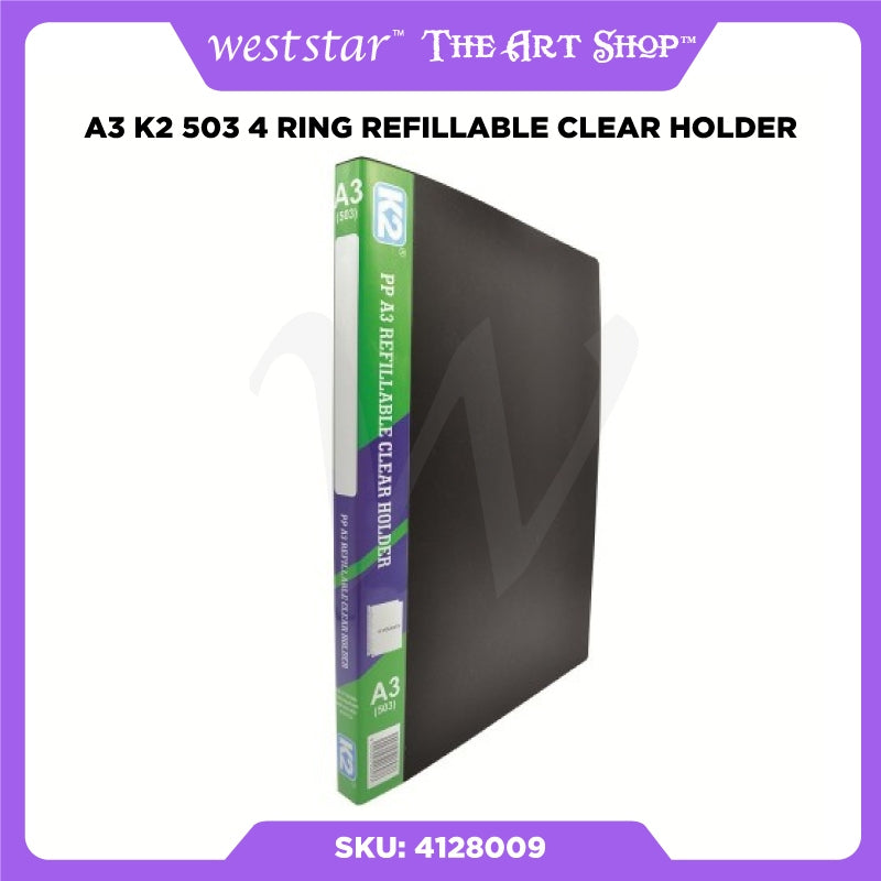 [Weststar] A3 K2 503 4 Ring Refillable Clear Holder