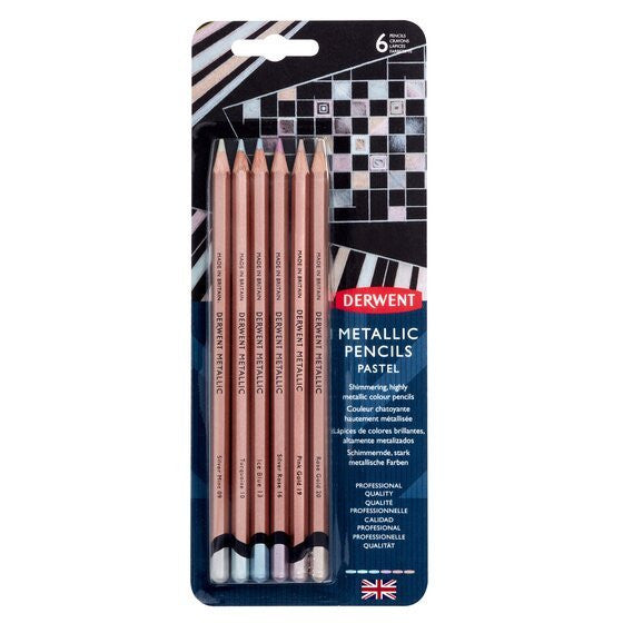 [WESTSTAR] Derwent Metallic Pencil Set Blister 6 colour