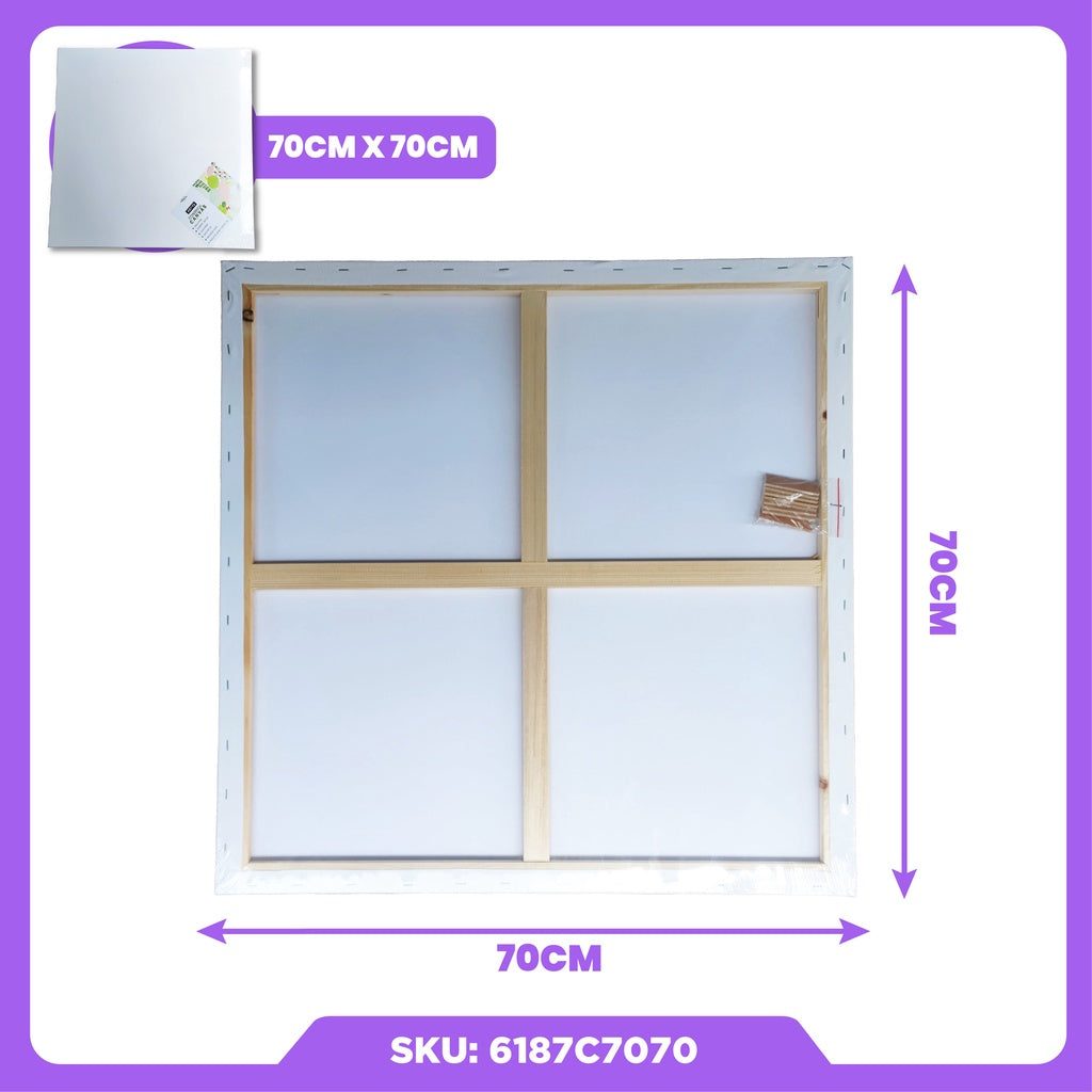 ARTYS ECO Stretched Canvas Painting Canvas Board (SQUARE)