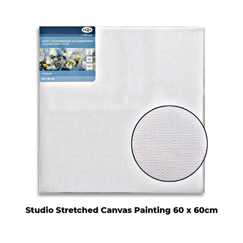 Studio Stretched Canvas Painting Canvas Art for Acrylic & Oil Paint ( 280g ) - CLEARANCE