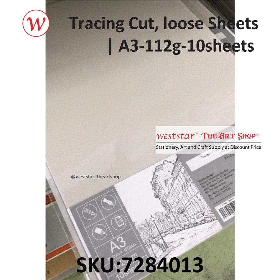 [Weststar The Art Shop] Tracing paper 112gsm - 10sheets
