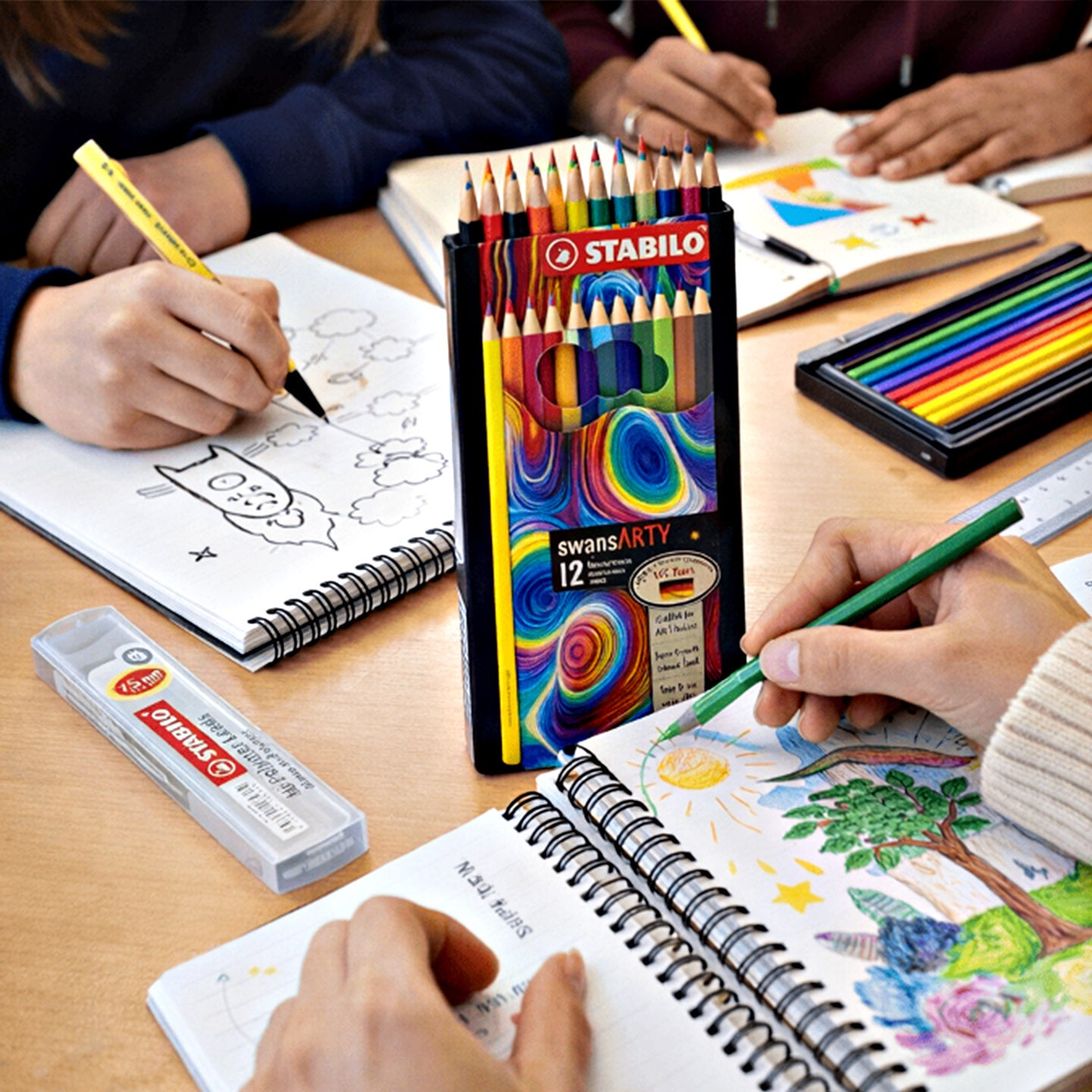 [WE-ARTS] STABILO Gift Set Value Pack Gift Set Stationery 1520/12GS1 Gift Set Stabilo Swan Arty Warna Pencil Murah