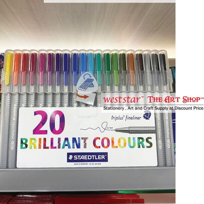 [WE-ARTS] Staedtler Triplus Fineliner – Brilliant Colors (20 Colours) 0.3mm