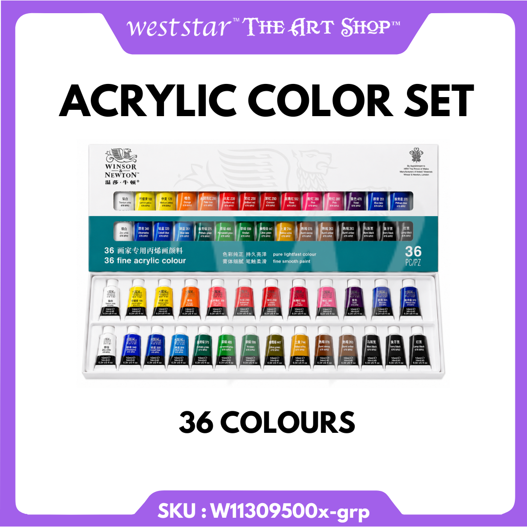 Winsor & Newton Acrylic Paint Set / Acrylic Colour 10ml *SUPER DEALS*