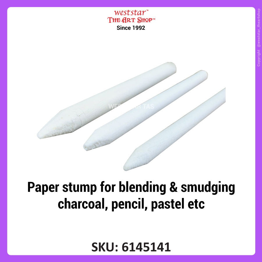 [WESTSTAR] Paper Stump / Paper Blender / Blending Stumps for Pastel, Charcoal, Pencil - Assorted