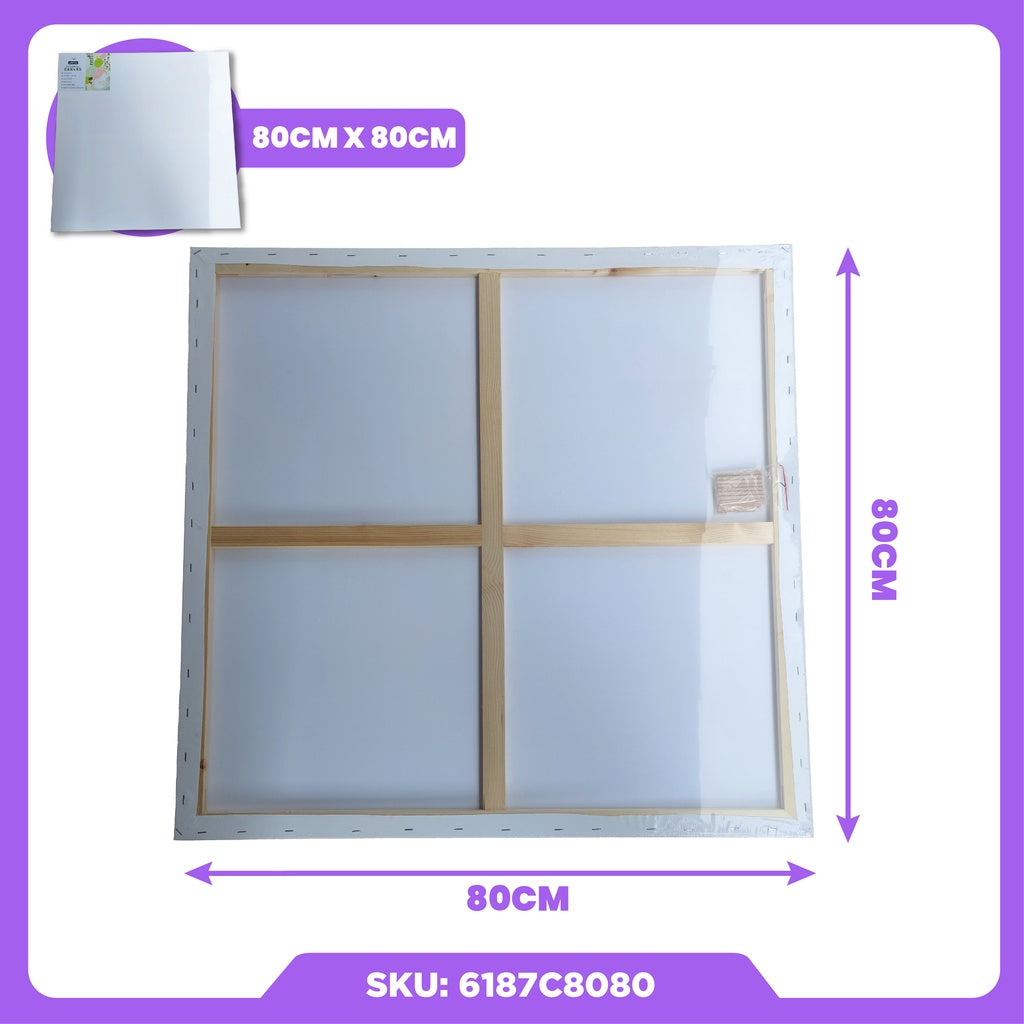 ARTYS ECO Stretched Canvas Painting Canvas Board (SQUARE)