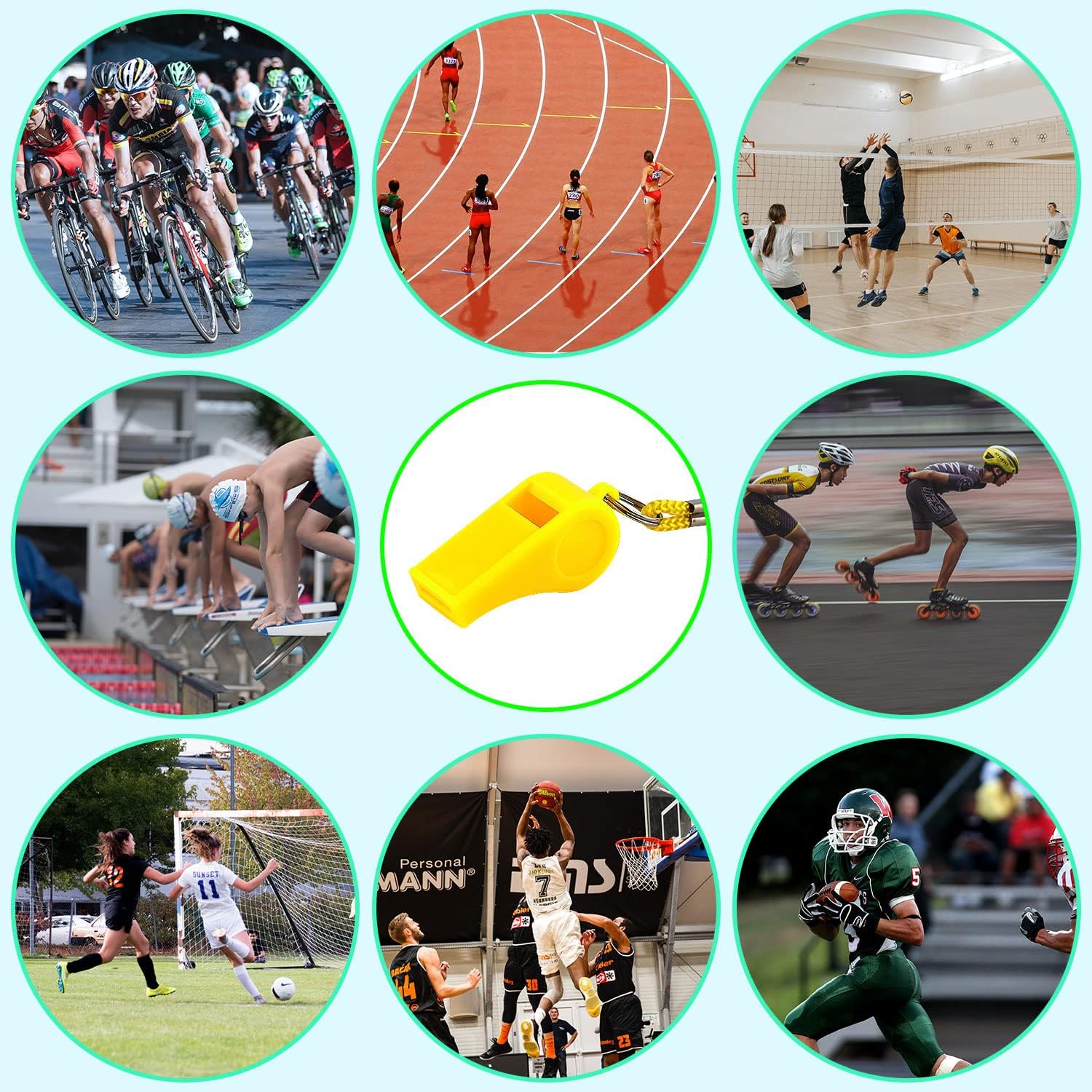 [WESTSTAR] Plastic Whistle Referee / Wisel Outdoor Training Sports Competition Sport / Children Safety Survival Equipment