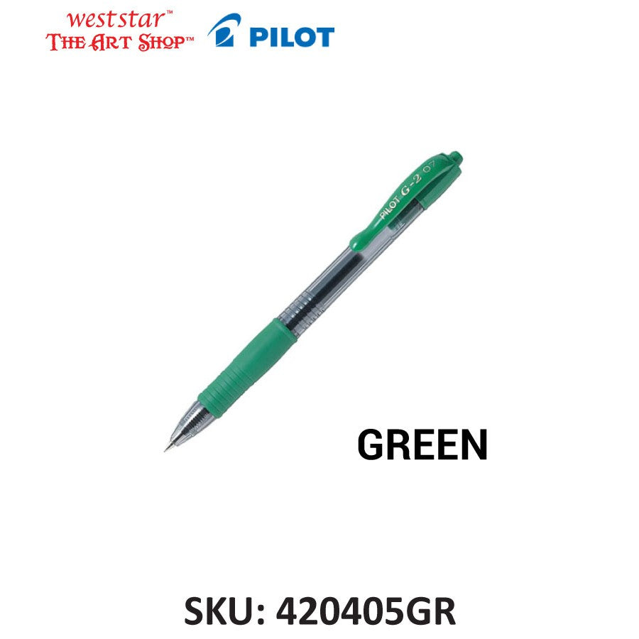 PILOT G2 Gel Pen, Pilot Retractable Gel Pen, Pilot G-2 Gel Pen Colored 0.7mm