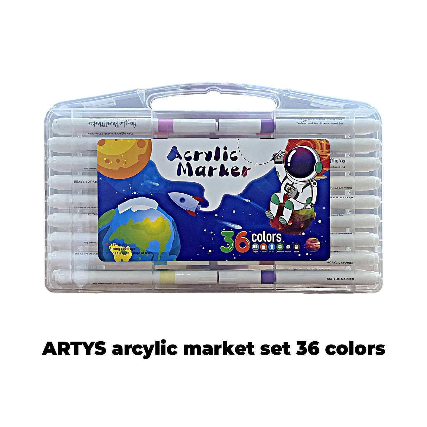 WETAS] AW2302 ARTYS Acrylic Marker Set Students Acrylic Paint Marker Arcylic Marker Drawing Painting 12/24/36/48/60/80c