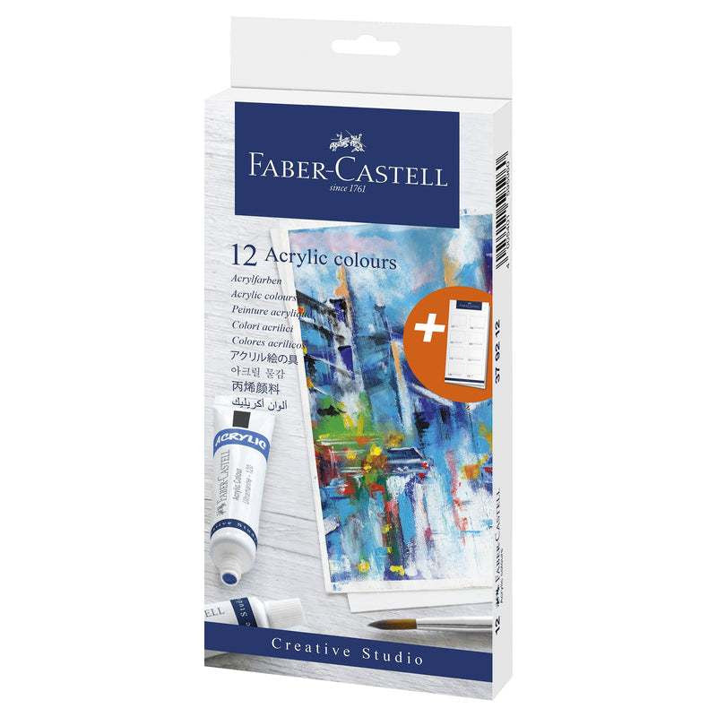 [WESTSTAR] FABER Creative Studio Acrylic Colour Set Acrylic Paint 12c