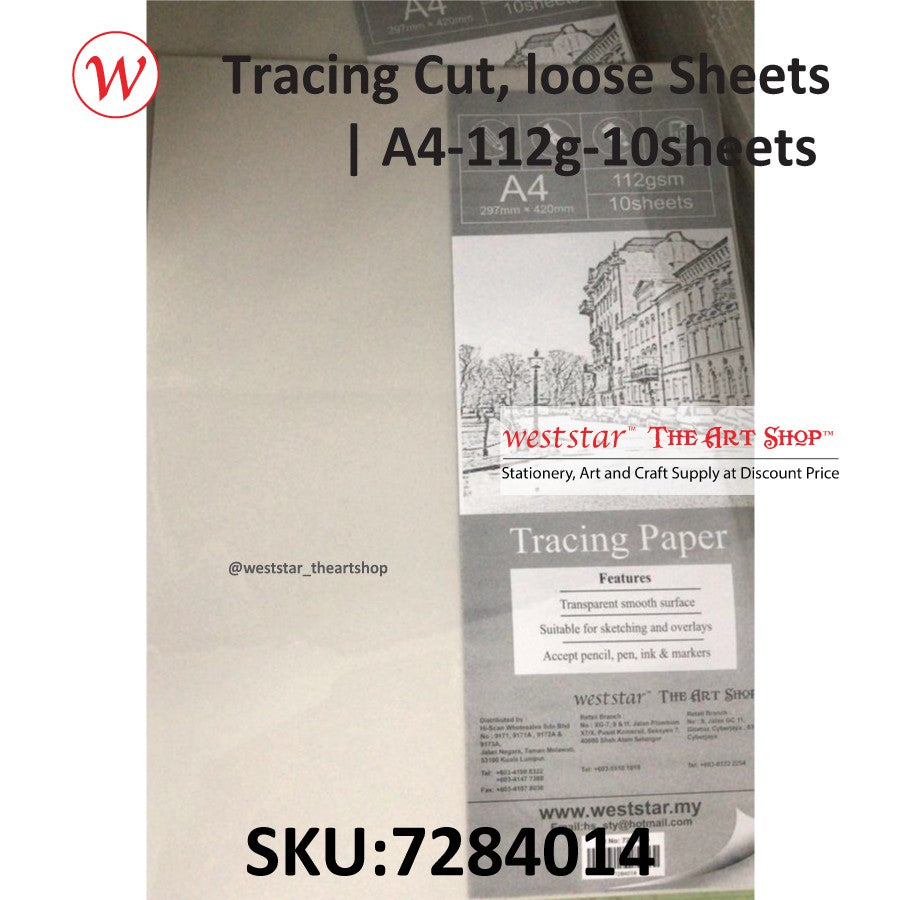 [Weststar The Art Shop] Tracing paper 112gsm - 10sheets