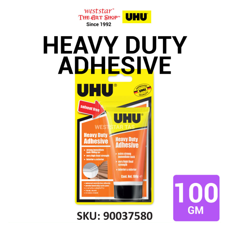 UHU Heavy Duty Adhesive, Super Glue (For wood, stone, metal, concrete, plaster etc) (100g)