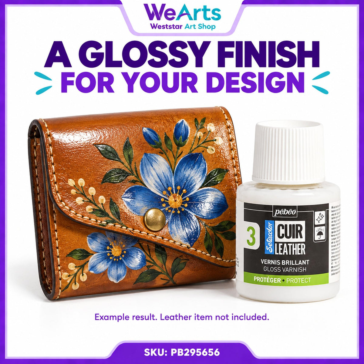 [WEARTS] PEBEO SETACOLOR LEATHER MEDIUM 110ML - GLOSS VARNISH