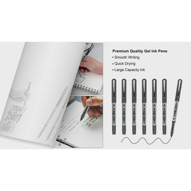 [WETAS] Deli S73 Sign Gel Pe 1.0mm Signature Pens Smooth Writing- Black