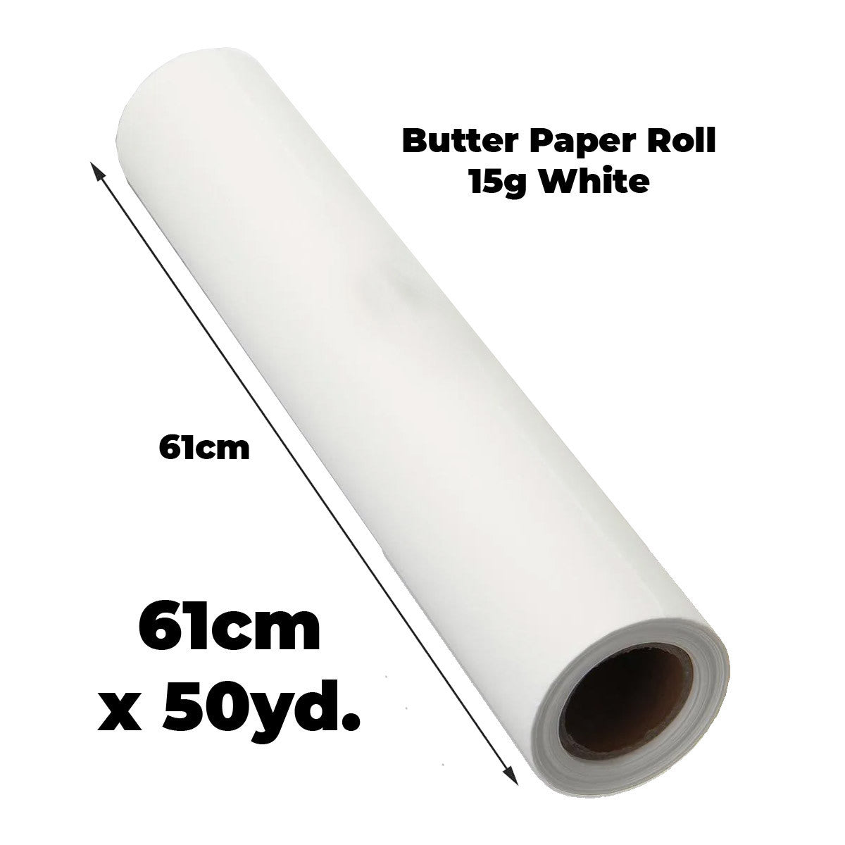 [WESTSTAR] Butter Paper Roll White Butter Paper Roll for Sketching & Tracing - 15gsm (50 yards)