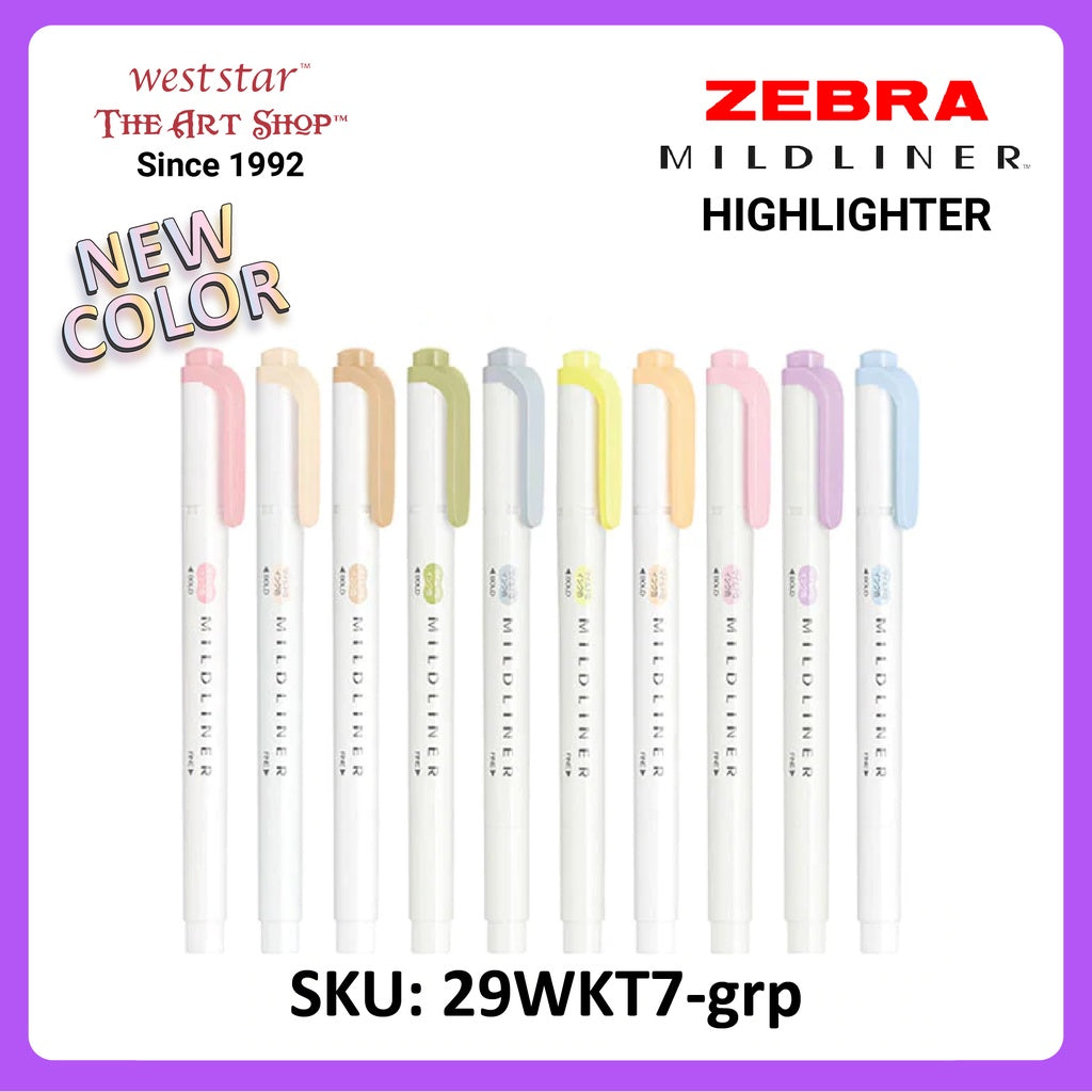 Zebra Mildliner Highlighter 2022 New color [Single, Set]