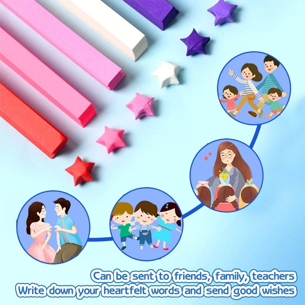 [WE-ARTS] Star Paper Strips Colorful Paper Stars Origami Paper Handcraft Origami Paper 星星纸 Kertas untuk buat bintang