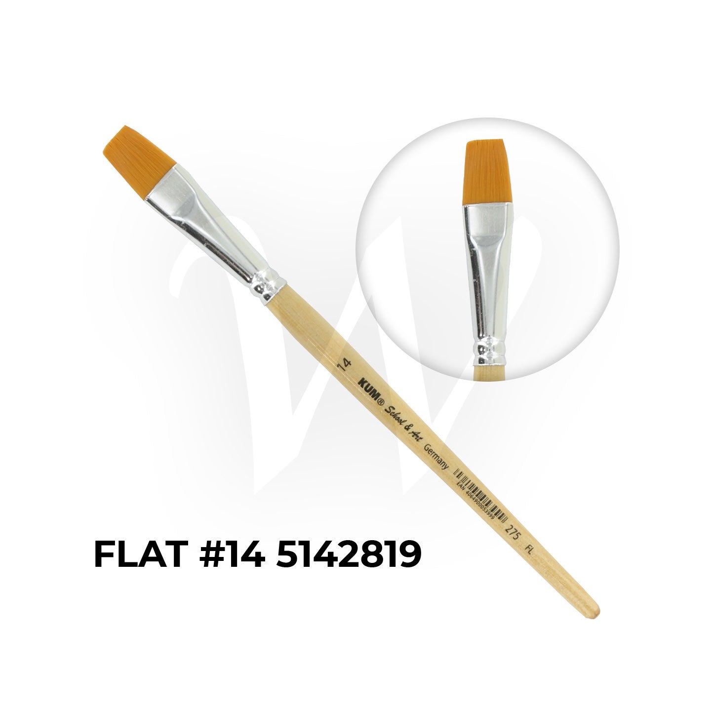 [WESTSTAR] KUM® SCHOOL & ART Brush Set (FLAT)