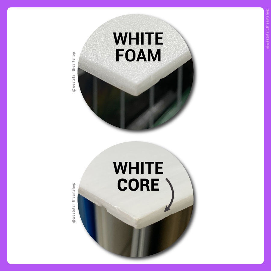 [Weststar TAS] NORMAL Compress Foam board 60cm x 90cm +- (5mm), White and Color Foam Board